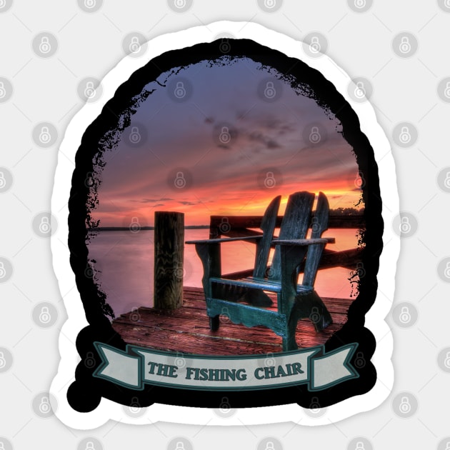 Watching the Sunset from the Fishing Chair Sticker by SteveKight